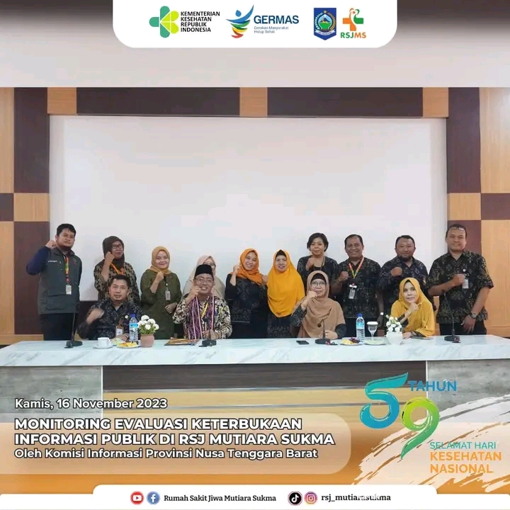 MONITORING EVALUASI KETERBUKAAN INFORMASI PUBLIK DI RSJ MUTIARA SUKMA